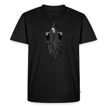 Flying Spirit Undead - Men's Premium Organic T-Shirt - black - Front - Nico (187cm)