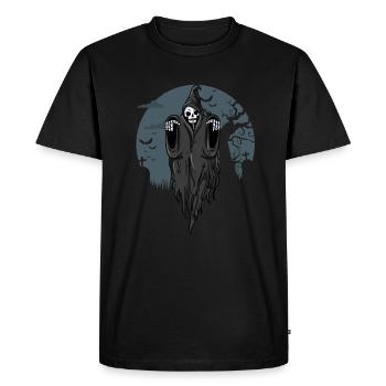 Skeleton - Men's Premium Organic T-Shirt - black - Front - Nico (187cm)