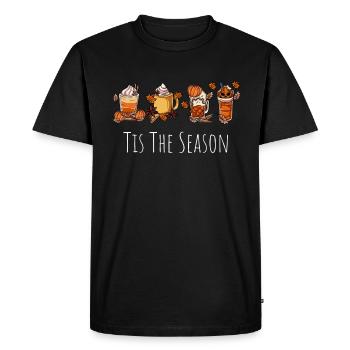 It's the season - Men's Premium Organic T-Shirt - black - Front - Nico (187cm)