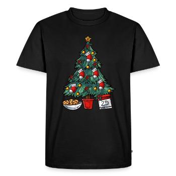 Christmas tree - Men's Premium Organic T-Shirt - black - Front - Nico (187cm)
