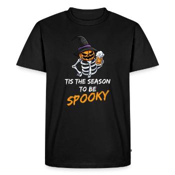Halloween Beer Skeleton - Men's Premium Organic T-Shirt - black - Front - Nico (187cm)