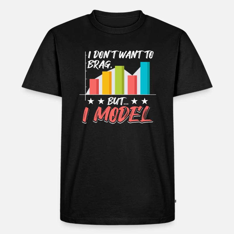 Daten Bigdata Datenanalyse - Männer Premium Bio T-Shirt - Schwarz
