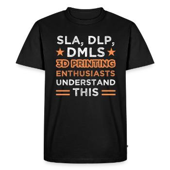 Graphic Nerd Print Tech Machine - Men's Premium Organic T-Shirt - black - Front - Nico (187cm)
