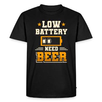 IPA Beer Beer Drinker - T-shirt Premium bio Homme - noir - Devant - Nico (187cm)
