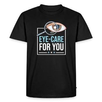 Optometry Ophthalmologist - Men's Premium Organic T-Shirt - black - Front - Nico (187cm)