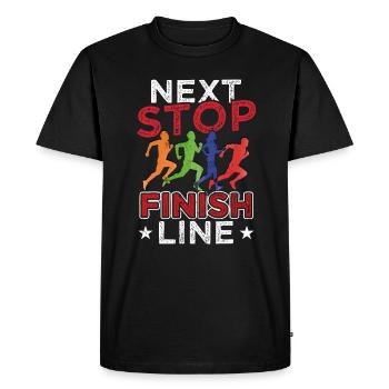 Sport Running Runners Marathon runners - Men's Premium Organic T-Shirt - black - Front - Nico (187cm)