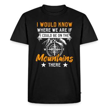 Cartography Geography Map lovers - Men's Premium Organic T-Shirt - black - Front - Nico (187cm)