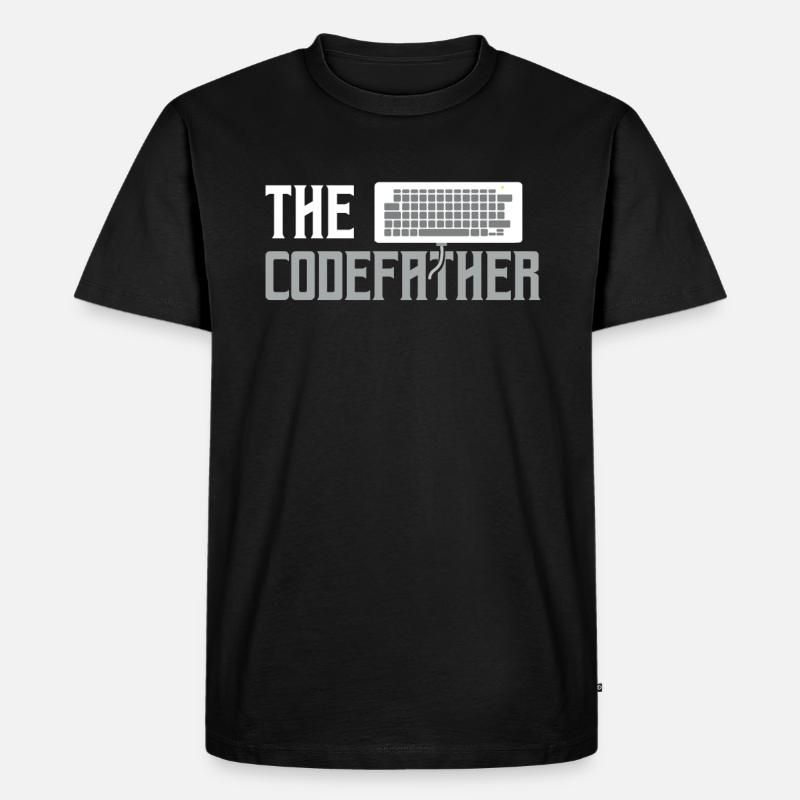 Software Programming Developer - Men's Premium Organic T-Shirt - black