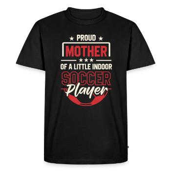 Soccer intérieur maman attaquante - T-shirt Premium bio Homme - noir - Devant - Nico (187cm)