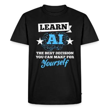 Ingénieurs Développeur de logiciels Computer Geeks - T-shirt Premium bio Homme - noir - Devant - Nico (187cm)