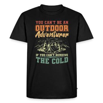 Refroidissement Survive Cold Adventurers - T-shirt Premium bio Homme - noir - Devant - Nico (187cm)