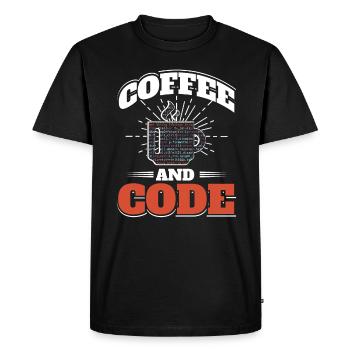 Développeur d’ordinateurs logiciels - T-shirt Premium bio Homme - noir - Devant - Nico (187cm)