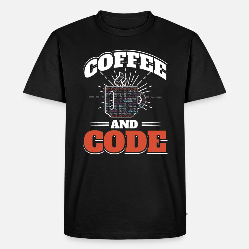 Software Computer Developer - Men's Premium Organic T-Shirt - black