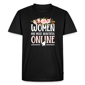 Anniversaire Petit ami / petite amie - T-shirt Premium bio Homme - noir - Devant - Nico (187cm)