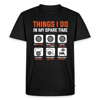 Car mechanic athletes car lovers - Men's Premium Organic T-Shirt - black - Front - Nico (187cm)