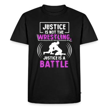 Wrestling Wrestling Wrestle Fighters - Men's Premium Organic T-Shirt - black - Front - Nico (187cm)