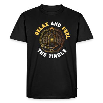 Meridian Response Mental Therapist - Men's Premium Organic T-Shirt - black - Front - Nico (187cm)