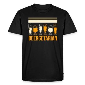 Buveurs de bière Brasseurs - T-shirt Premium bio Homme - noir - Devant - Nico (187cm)