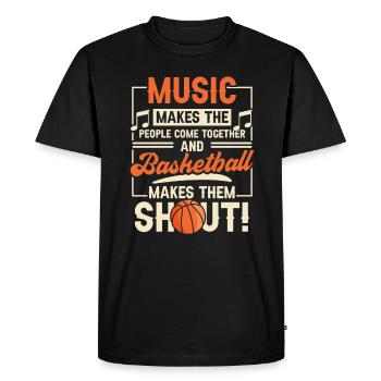 Jeu Sports Music Player Musical Fan - T-shirt Premium bio Homme - noir - Devant - Nico (187cm)