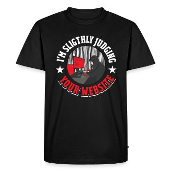 Software Developer Coder - Men's Premium Organic T-Shirt - black - Front - Nico (187cm)