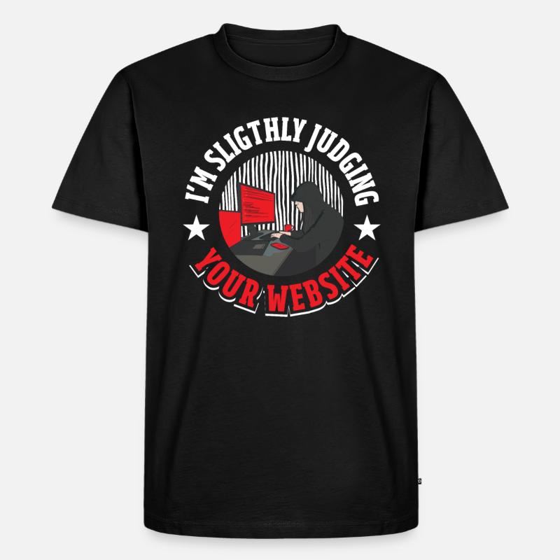 Software Developer Coder - Men's Premium Organic T-Shirt - black