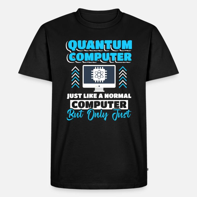Quantencomputer Quantum Computing - Männer Premium Bio T-Shirt - Schwarz