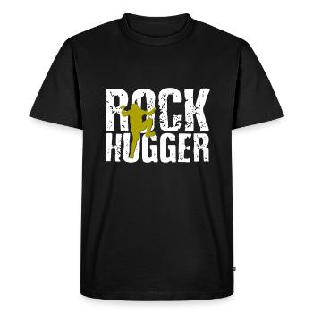 montée - T-shirt Premium bio Homme - noir - Devant - Nico (187cm)