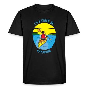 Kayak Kayak Canoë Paddle Bateau de sport nautique - T-shirt Premium bio Homme - noir - Devant - Nico (187cm)