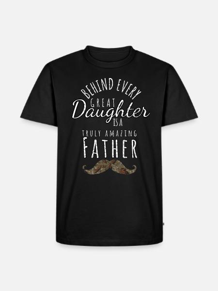 Conception de père et fille - T-shirt Premium bio Homme - noir