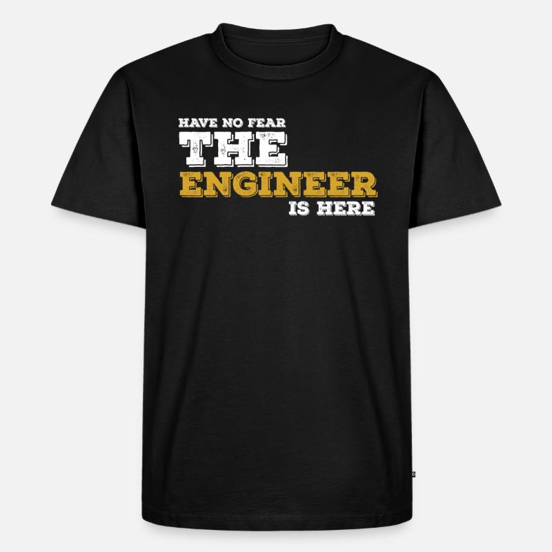 Ingenieur Engineer Techniker Geschenk Idee - Männer Premium Bio T-Shirt - Schwarz