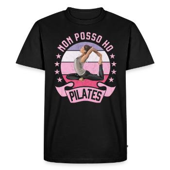 Je ne peux pas avoir Pilates Yoga Woman Nice Fitness - T-shirt Premium bio Homme - noir - Devant - Nico (187cm)