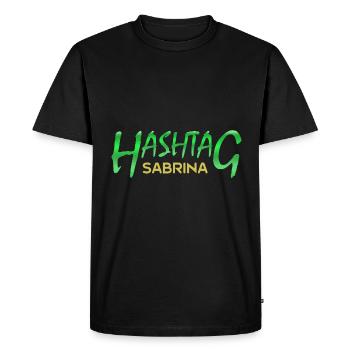 Hashtag 2 Médias sociaux SABRINA Sabrina - T-shirt Premium bio Homme - noir - Devant - Nico (187cm)