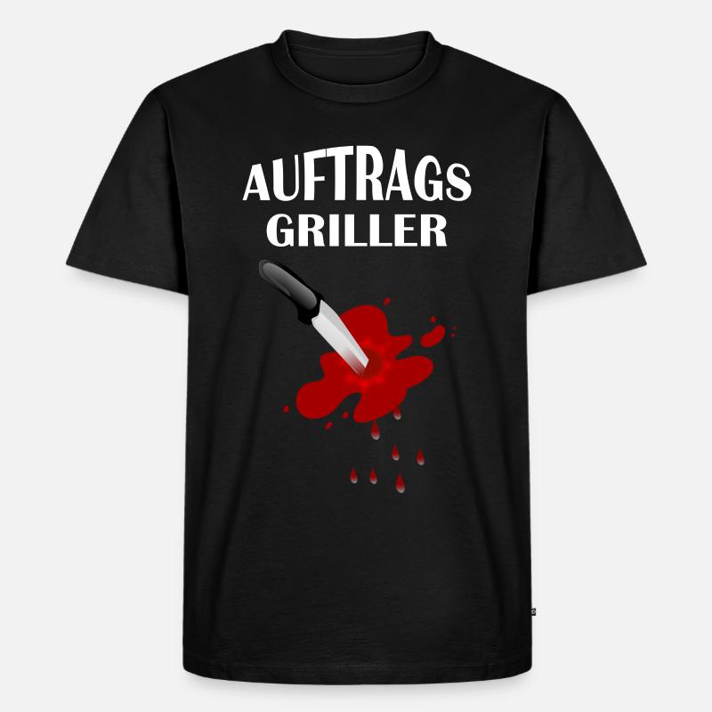 AUFTRAGSGRILLER - Männer Premium Bio T-Shirt - Schwarz