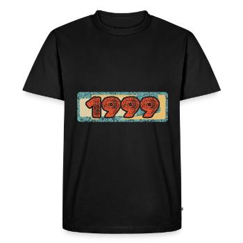 1999 - Men's Premium Organic T-Shirt - black - Front - Nico (187cm)