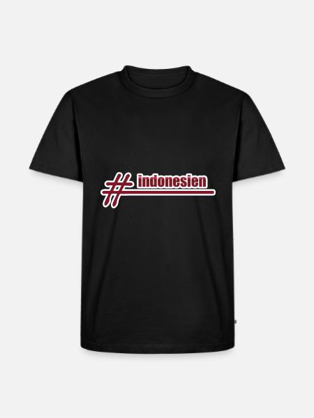 Style Hashtag Indonesien - Herre Premium økologisk T-shirt - sort