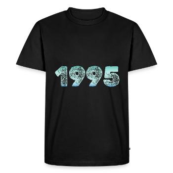 Cold 1995 - Men's Premium Organic T-Shirt - black - Front - Nico (187cm)