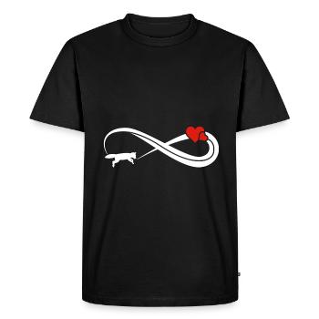Signe infini Fox Infinity - T-shirt Premium bio Homme - noir - Devant - Nico (187cm)
