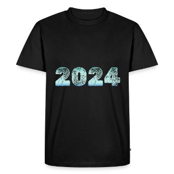 Froid 2024 - T-shirt Premium bio Homme - noir - Devant - Nico (187cm)