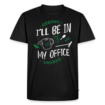 Jardin jardinier plantes jardinage roses prairie - T-shirt Premium bio Homme - noir - Devant - Nico (187cm)