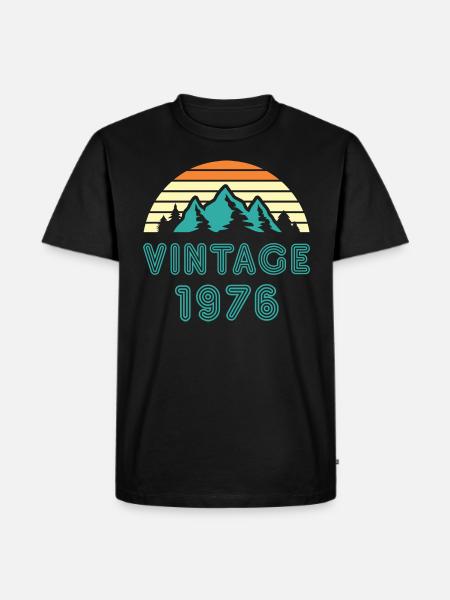 1976 - Men's Premium Organic T-Shirt - black