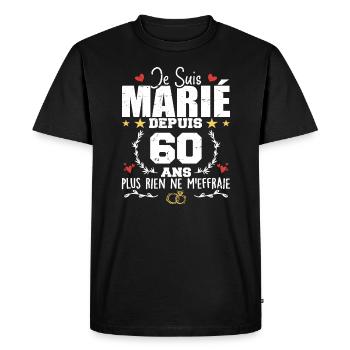 Original Vintage 1999 édition limitée 1999 - T-shirt Premium bio Homme - noir - Devant - Nico (187cm)