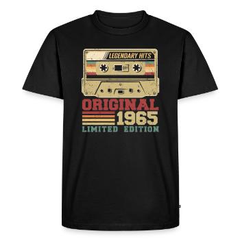 Original 1965 Vintage Anniversaire Cadeau 1965 - T-shirt Premium bio Homme - noir - Devant - Nico (187cm)