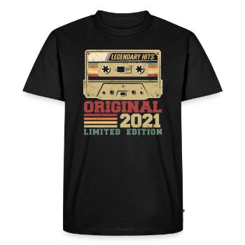 Original 2021 Vintage Anniversaire Cadeau 2021 - T-shirt Premium bio Homme - noir - Devant - Nico (187cm)