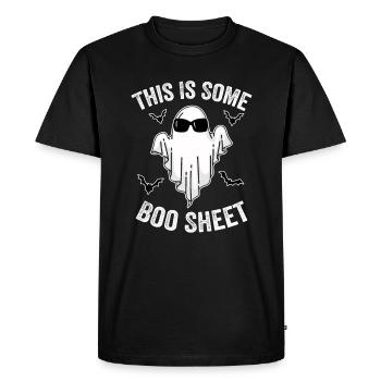This Is Some Boo Sheet Funny Halloween Tees - T-shirt Premium bio Homme - noir - Devant - Nico (187cm)