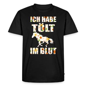 Isländer Islandpferd Islandpferde Geschenk - T-shirt Premium bio Homme - noir - Devant - Nico (187cm)