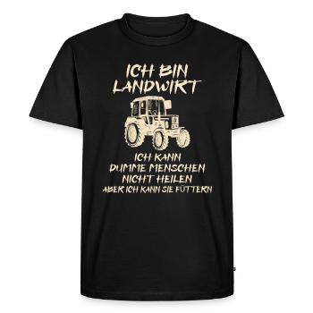 Traktor Bauer Landwirt Beruf Sprüche Geschenk - T-shirt Premium bio Homme - noir - Devant - Nico (187cm)