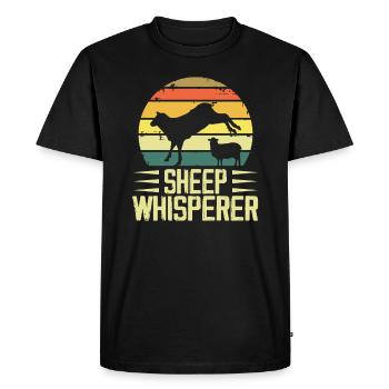 Sheep Whisperer - Farmer - T-shirt Premium bio Homme - noir - Devant - Nico (187cm)
