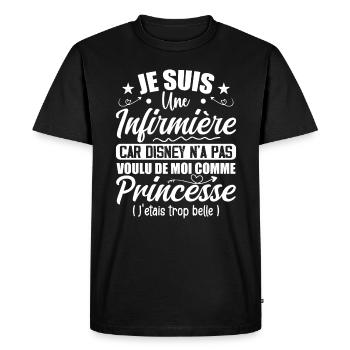 Je Suis Une Infirmière Humour Cadeau Infirmière - T-shirt Premium bio Homme - noir - Devant - Nico (187cm)
