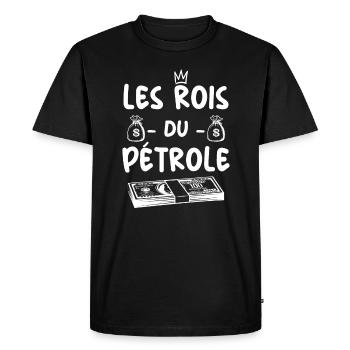 Pétrole - Les Rois Du Pétrole - T-shirt Premium bio Homme - noir - Devant - Nico (187cm)