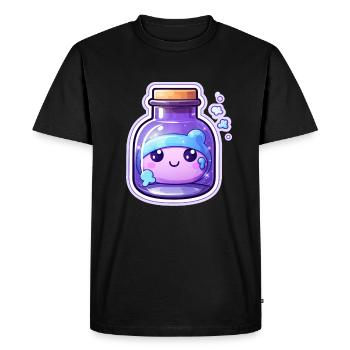 Cute Kawaii Potion - Men's Premium Organic T-Shirt - black - Front - Nico (187cm)